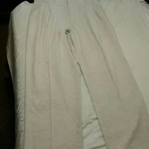 Untied men's dress pants